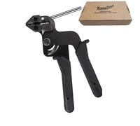 KangTeer Metal Zip Tie Cutting Tensioning Pliers Tool, Professional Heavy Duty Stainless Steel Cable Tie Fastener for Repair Fences Pipes Head Wrap