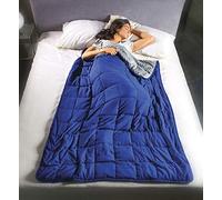 Kanguru CALMYA Adults/Teenagers - Premium Quality-Autism Sensory Heavy Weight Blanket for Sleep, Reduces Anxiety, Insomnia 5,5 kg 12lbs 120x180 cm (47 x 70 inches), Polyester, Blue
