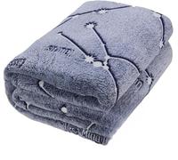 Kanguru Constellations GLOW IN THE DARK Bed Blanket, Blue, Double