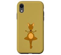 Kanguru, Funny kangaroo yoga zen meditation guru Australia Case for iPhone XR