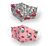 Kanguru Green Mask Hello Kitty, Face Mask, 2 Piece Set, Girls, 6 - 12 Years, 100% Cotton - 200 Gr