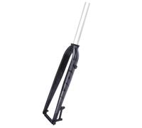 KANGXYSQ 26/27.5/29” Bike Rigid Forks 28.6mm /1-1/8" Threadless Straight Tube Hard Fork Aluminum Alloy Disc Brake Mountain Bike Fork QR 9 * 100 Mm(Matte black,26")