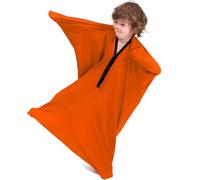 KANGXYSQ Sensory Body Sock For Kids For 6-9 Years Old, Comforting Deep Pressure Sensory Blankets Full Body Sock Perfect For Children With Sensory Processing Disorder,Sensory Sox(Orange,Small/S)