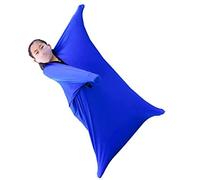 KANGXYSQ Sensory Body Sock Full-Body Wrap To Relieve Stress Stretchy Breathable Cozy Sensory Sack For Boys And Girls (Color : Dark blue, Size : M/Medium)