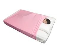 KANGXYSQ Sensory Compression Blanket Spandex Bed Sheet Adults Compression Sheet Breathable & Stretchable Full(Pink,Queen size/160x147cm)