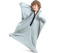 KANGXYSQ Sensory Sock For Adults Large 18 Years Body Sock Full Body Wrap Stretchy,Breathable Sensory 56" H X 28" W Good For Height:55" -63"(Gray,Small/S)