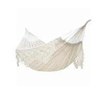 KANGYEBAIHUODIAN 2 Person Hammock Large Brazilian Macrame Fringe Double Deluxe Hammock Swing Net Chair Fit For Out/Indoo(01)