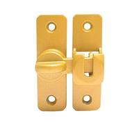 KANGYEBAIHUODIAN Aluminum Alloy 90 Degree Flip Latch Lock Door Reinforcement Lock Latch Swing Bar Lock Fit for Home Security Front Door Locks(Gold)