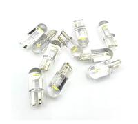 KANGYEBAIHUODIAN Fit For 10PCS New T10 W5W WY5W 168 501 2825 COB LED Car Wedge Parking Light Side Door Bulb Instrument Lamp Auto License Plate Light 12V (Color : White)