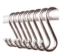 KangYun 5.3Inch S Shaped Hooks Gardening tools,Heavy-Duty Stainless Steel Hanging Hanger Bearing Up to 30KG, Plants, Kitchen Pots and Pans,Shower Curtain - Oversize Large Size,10Pack