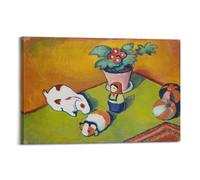 KANGZENG August Macke Painter Works (Little Walter's Toys) Art Posters Picture Print Wall Art Canvas Decor Homes Decorative 08x12inch(20x30cm)