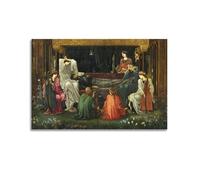 KANGZENG Edward Burne-Jones Painter Works (The Last Sleep of Arthur in Avalon) Art Posters Room Aesthetic Print Art Wall Canvas Modern Bedroom Decor 12x18inch(30x45cm)