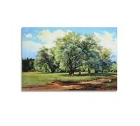 KANGZENG Ivan Shishkin Painter Works (Willows Lit Up by The Sun) Art Posters Wall Art Picture Canvas Prints Bedroom Living Room Decor 12x18inch(30x45cm)