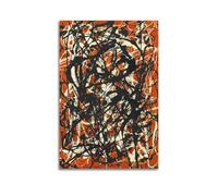 KANGZENG Jackson Pollock Painter Works (Free Form) Art Posters Wall Art Canvas Living Room Bedroom Decor Artworks 24x36inch(60x90cm)