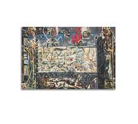 KANGZENG Jackson Pollock Painter Works (Guardians of The Secret) Art Posters Picture Canvas Wall Paint Arts Decor Modern Home Artworks 08x12inch(20x30cm)