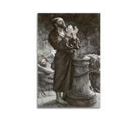 KANGZENG James Tissot Painter Works (Jesus in Prison) Art Posters Wall Art Bedroom Prints Home Decor Hanging Picture Canvas 08x12inch(20x30cm)