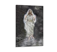KANGZENG James Tissot Painter Works (Jesus Walking on The Sea) Art Posters Decorative Painting Canvas Wall Art Living Rooms Bedroom 20x30inch(50x75cm)