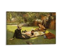 KANGZENG James Tissot Painter Works (n Full Sunlight) Art Posters Canvas Wall Art Decorative Picture Prints Modern Decor 08x12inch(20x30cm)
