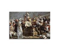 KANGZENG James Tissot Painter Works (The Prophets of Baal Leap Upon The Altar) Art Posters Picture Canvas Wall Paint Arts Decor Modern Home Artworks 12x18inch(30x45cm)