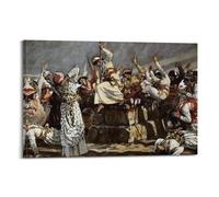 KANGZENG James Tissot Painter Works (The Prophets of Baal Leap Upon The Altar) Art Posters Room Aesthetic Print Art Wall Canvas Modern Bedroom Decor 16x24inch(40x60cm)