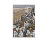 KANGZENG James Tissot Painter Works (The Sermon of The Beatitudes) Art Posters Canvas Wall Art Picture Prints Hanging Photo Idea Decor 20x30inch(50x75cm)