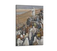 KANGZENG James Tissot Painter Works (The Sermon of The Beatitudes) Art Posters Wall Art Scroll Canvas Picture Living Room Decor Home 20x30inch(50x75cm)