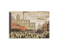 KANGZENG L. S. Lowry Painter Works (A Town Square) Art Posters Canvas Room Aesthetic Wall Art Prints Home Modern Decor 12x18inch(30x45cm)