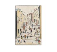 KANGZENG L. S. Lowry Painter Works (Crowther Street, Stockport, Cheshire) Art Posters Picture Print Wall Art Canvas Artworks Room Aesthetic 12x18inch(30x45cm)
