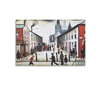 KANGZENG L. S. Lowry Painter Works (The Fever Van) Art Posters Art Canvas Decor Wall Print Photo Home Modern Decoratives 24x36inch(60x90cm)