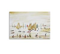 KANGZENG L. S. Lowry Painter Works (The Sea) Art Posters Room Aesthetic Print Art Wall Canvas Modern Bedroom Decor 16x24inch(40x60cm)