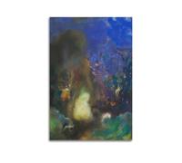 KANGZENG Odilon Redon Painter Works (Roger Et Angelica) Art Posters Canvas Room Aesthetic Wall Art Prints Home Modern Decor 08x12inch(20x30cm)