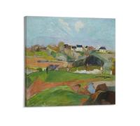 KANGZENG Paul Gauguin Painter Works (Landscape at Le Pouldu) Art Posters Canvas Wall Art Decorative Bedroom Modern Home Print Picture 24x24inch(60x60cm)