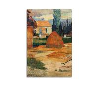 KANGZENG Paul Gauguin Painter Works (Landscape near Arles) Art Posters Wall Art Bedroom Prints Home Decor Hanging Picture Canvas 08x12inch(20x30cm)