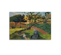 KANGZENG Paul Gauguin Painter Works (Landscape with Two Breton Women) Art Posters Picture Print Wall Art Canvas Decor Homes Decorative 20x30inch(50x75cm)