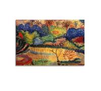 KANGZENG Paul Gauguin Painter Works (Tahitian Landscape 1) Art Posters Home Decor Wall Art Hanging Picture Print Bedroom Decorative Room Aesthetic 12x18inch(30x45cm)