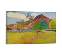 KANGZENG Paul Gauguin Painter Works (Tahitian Landscape) Art Posters Wall Art Canvas Living Room Bedroom Decor Artworks 08x12inch(20x30cm)