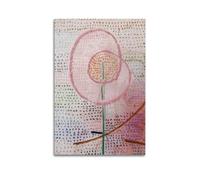 KANGZENG Paul Klee Painter Works (Pink Flower) Art Posters Picture Print Wall Art Canvas Artworks Room Aesthetic 24x36inch(60x90cm)