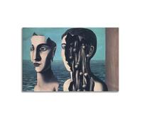 KANGZENG Rene Magritte Painter Works (The Double Secret) Art Posters Room Aesthetic Print Art Wall Canvas Modern Bedroom Decor 20x30inch(50x75cm)