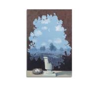 KANGZENG Rene Magritte Painter Works (The Land of Miracles) Art Posters Wall Art Canvas Living Room Bedroom Decor Artworks 24x36inch(60x90cm)