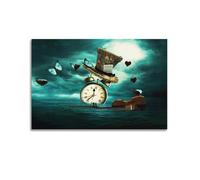 KANGZENG Salvador Dali Painter Works (Clock Violin Butterfly Hat) Art Posters Art Canvas Painting Decor Wall Print Photo Home Modern Decoratives 24x36inch(60x90cm)