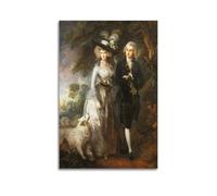 KANGZENG Thomas Gainsborough Painter Works (The Morning Walk) Art Posters Art Print Wall Photo Paint Hanging Picture Family Bedroom Decor 24x36inch(60x90cm)