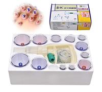 Kangzhu Professional Cupping Therapy Equipment Set Biomagnetic Chinese Cupping Therapy Set Traditional Chinese Massage Medical (12 Cups)