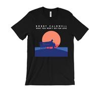 KANGZU Bobby Caldwell T-Shirt What You Won't Do for Love T.K. Disco Clouds Funk Sample Black M