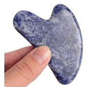 KANHA HANDICRAFT's (MT56) natural sodalite stone Gua Sha tool for facial skincare,anti-aging massager,gua sha scrapping tool for acupressure therapy