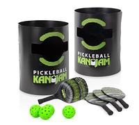 KanJam Pickleball - Play Pickleball Anywhere - Team Based Pickle Ball Game - Includes 4 Pickleball Paddles & 4 Pickleballs