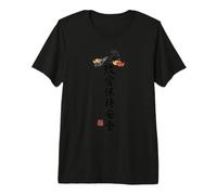 Kanji Wealth and Safety Prosperity Calligraphy Graphic Premium T-Shirt