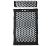 Kanjo FSA HSA Eligible Premium Large Acupressure Mat and Pillow Set for Back Pain Relief & Neck Pain Relief, with Memory Foam Pillow, Includes Carry Bag, Black XL