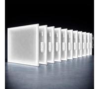 Kanlux 600x600 LED Panel Light 40W Super Bright 3800lm Cold White 6000K Slim LED Ceiling Panel Recessed Office Light Edge-Lit Square Aluminium Frame Commercial Lighting (10)