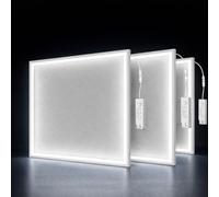 Kanlux 600x600 LED Panel Light 40W Super Bright 3800lm Cold White 6000K Slim LED Ceiling Panel Recessed Office Light Edge-Lit Square Aluminium Frame Commercial Lighting (3)