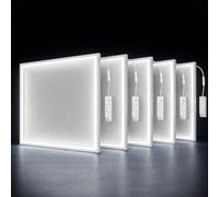 Kanlux 600x600 LED Panel Light 40W Super Bright 3800lm Cold White 6000K Slim LED Ceiling Panel Recessed Office Light Edge-Lit Square Aluminium Frame Commercial Lighting (5)